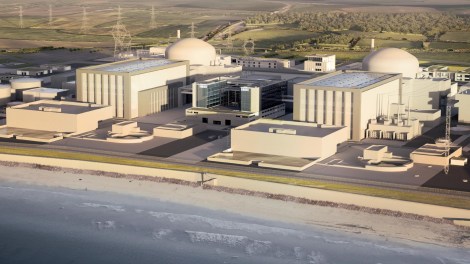 Rendering of Hinkley Point C nuclear plant