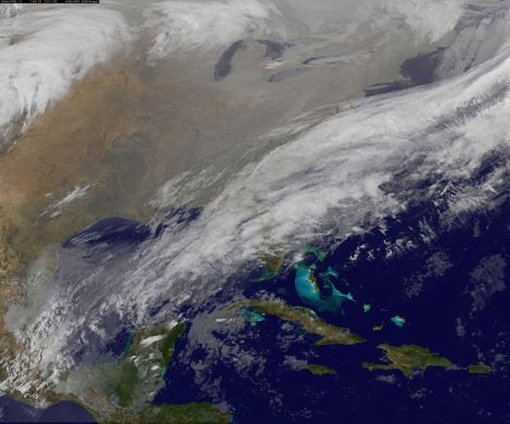 The "arctic blanket" over the U.S.: Not very warm.