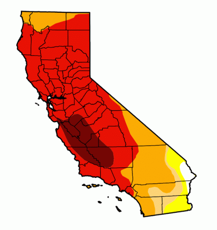 california drought map newer