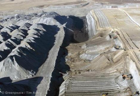 Strip mining coal in the Powder River Basin