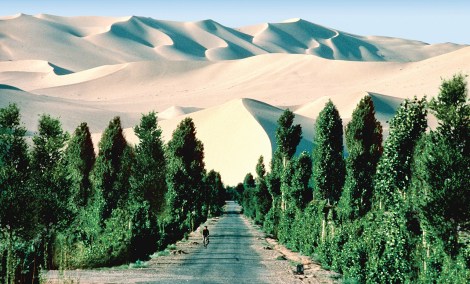 Encroaching desert may have to be held at bay by China's 'Great Green Wall.'