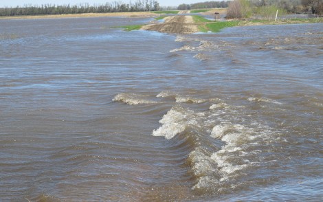 Even the best conservation measures could be thwarted by severe weather leading to floods like this one in North Dakota, 2013
