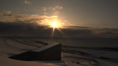 The seed vault "ark" in Svalbard, Norway. 