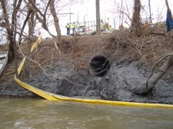 Dan River coal ash spill - courtesy Appalachian Voices
