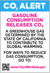 Proposed Berkeley gasoline warning label