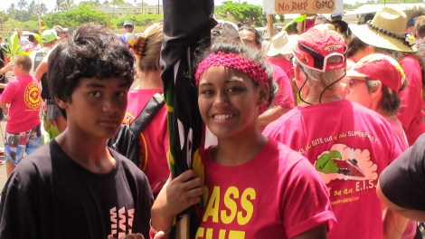 Anti-GMO activists on Kauai.