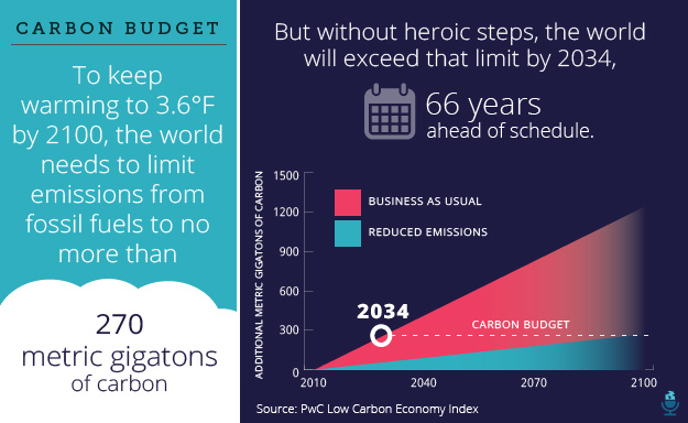 Carbon budget infograph