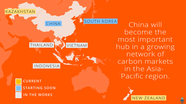 china as carbon market hub