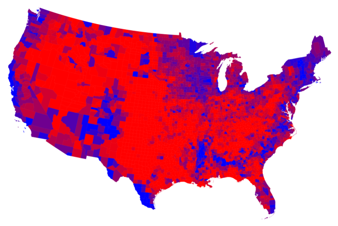 2012 election results, by county