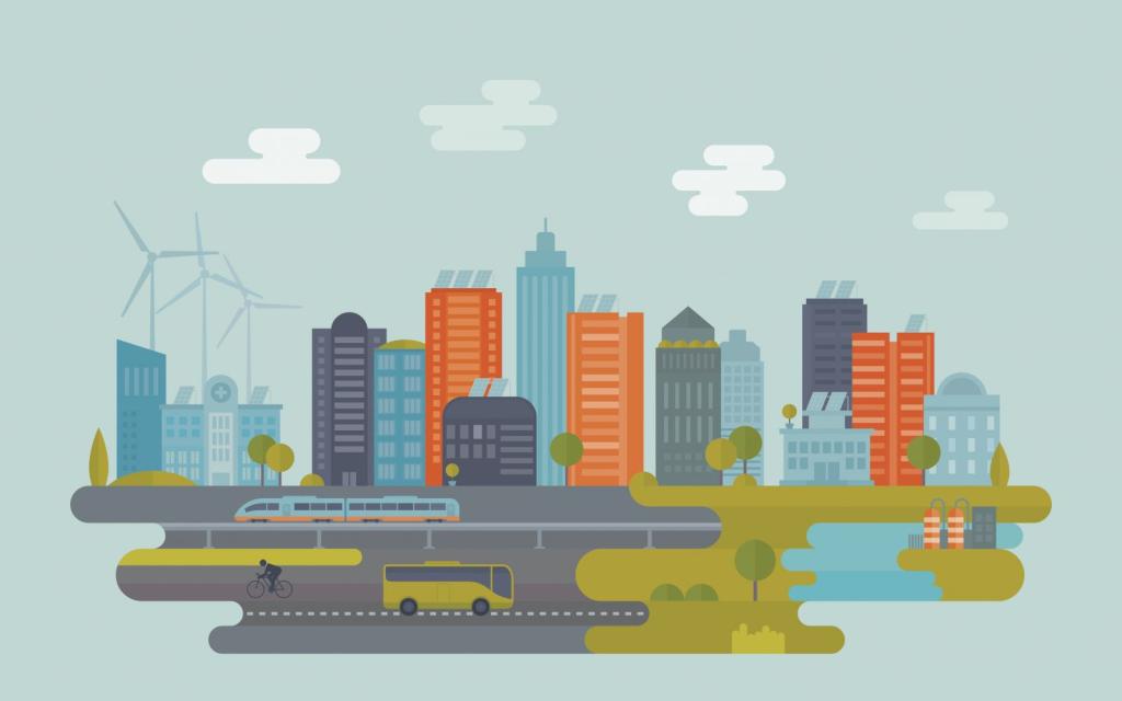 Street scene illustration