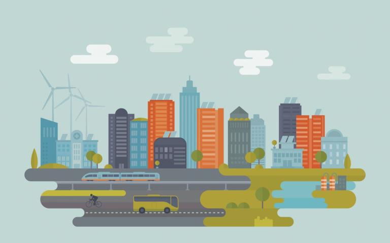 Street scene illustration