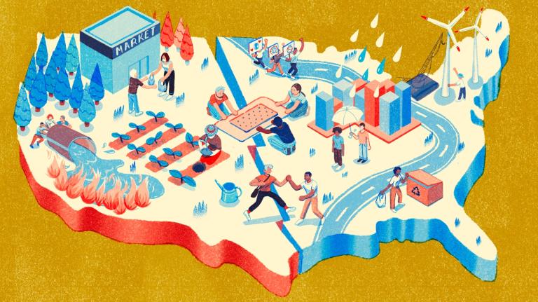 People working together illustration