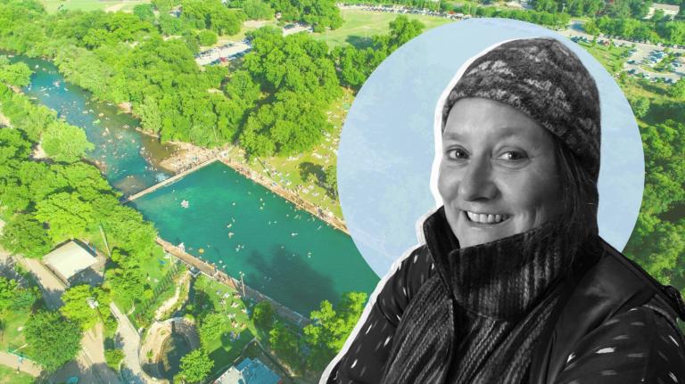 Karen Kocher and Barton Springs