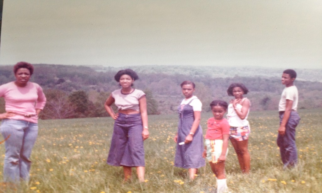 Angelou Ezeilo with her family at their property in upstate New York.