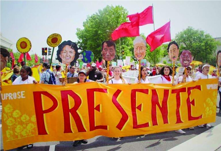 UPROSE members participating in the People's Climate March