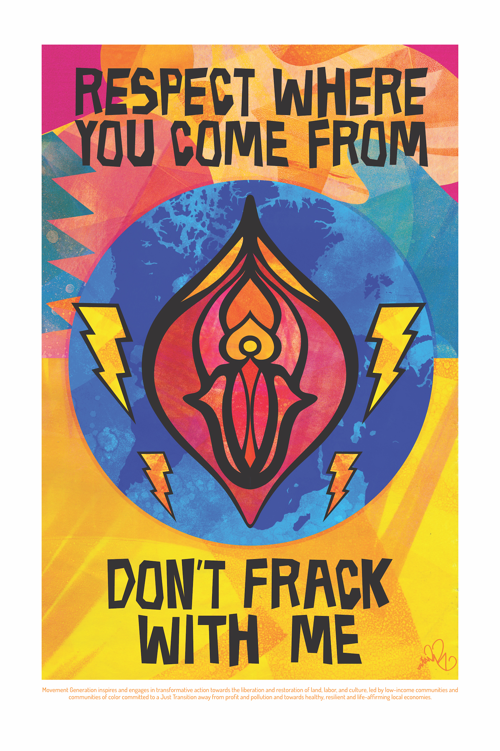 "Don't Frack" artwork by Favianna Rodriguez
