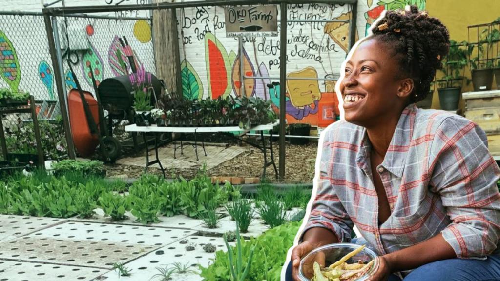 Aquaponics farmer Yemi Amu