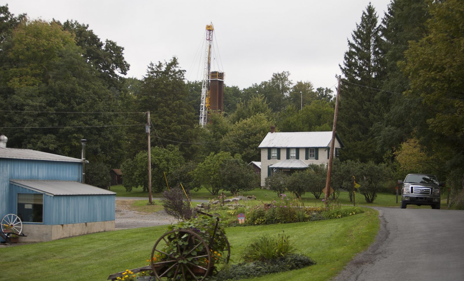 Drilling Rig On Private Property in Rural Calvert, Pennsylvania