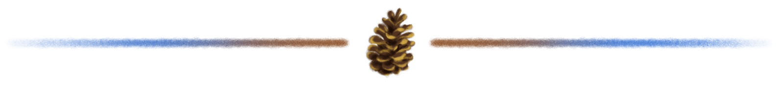 Illustration of pinecone used to divide story text