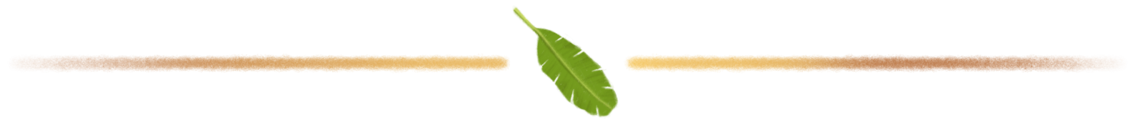 Illustration of banana leaf used to divide story text