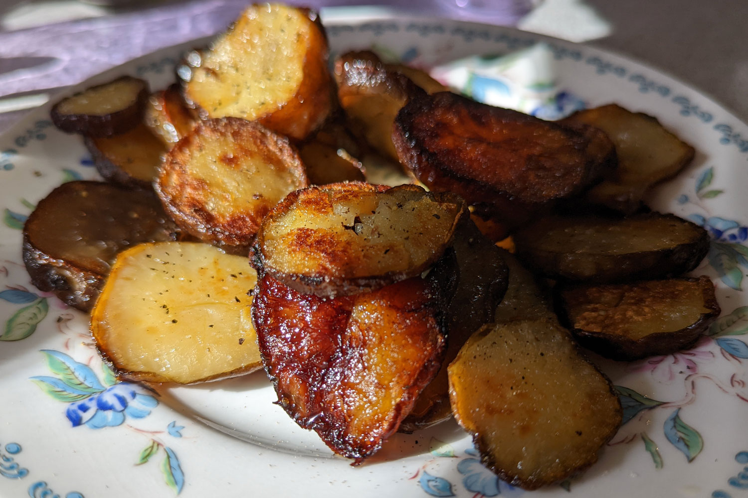 Plate of twice-cooked sunchokes