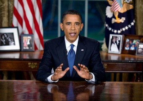 President Obama in Oval Office
