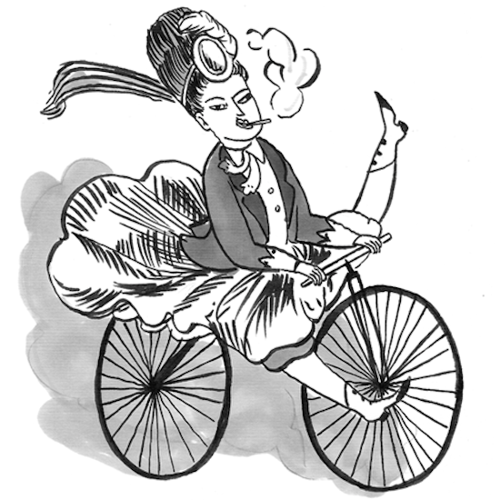 The rules for lady bicyclists, 1895 edition: 'Don't be a fright' | Grist