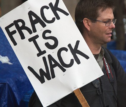 "Frack is Wack" sign