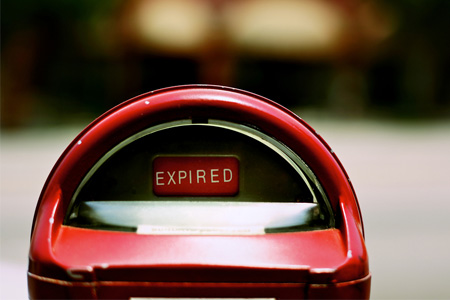 expired parking meter