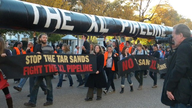 anti-Keystone protestors