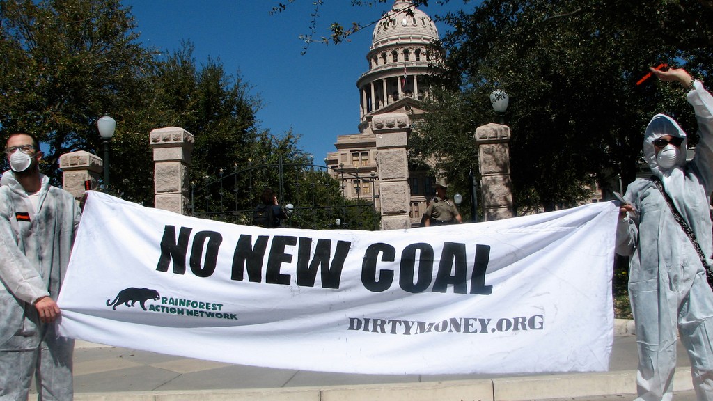 "no new coal" protest