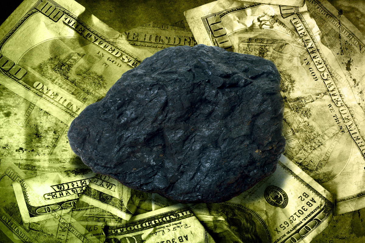 coal on money