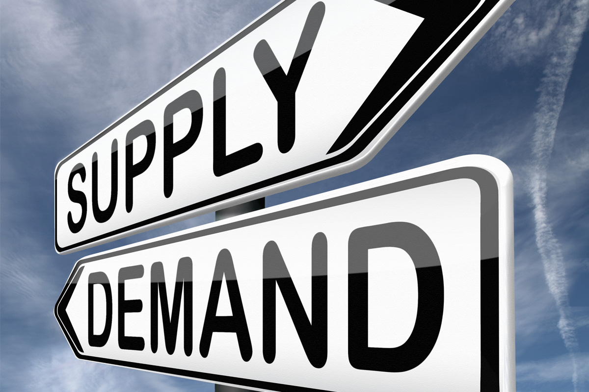 supply & demand sign