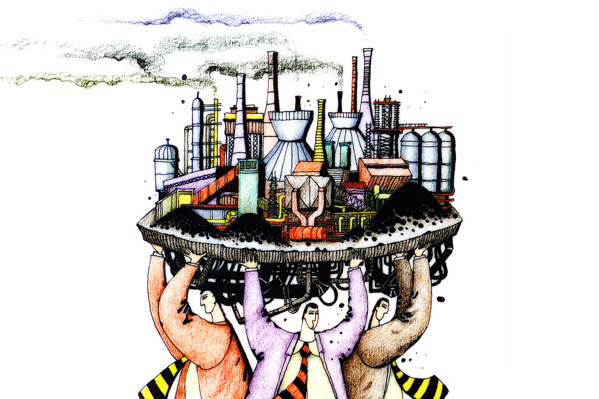 Pollution City Stock Illustrations, Cliparts and Royalty Free Pollution  City Vectors
