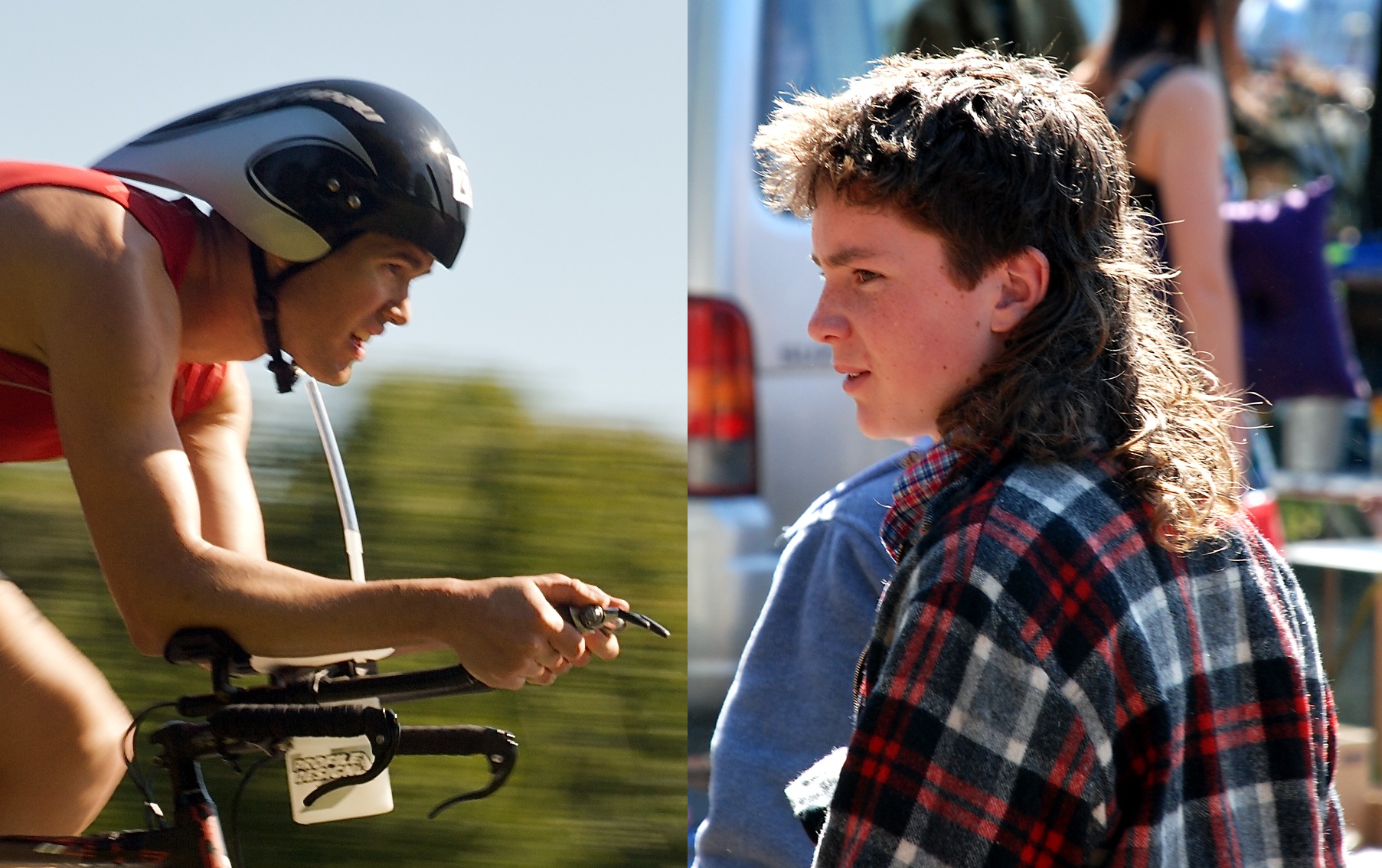 biker mullet