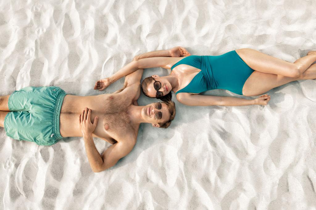 from Time magazine cover, a happy couple on the beach