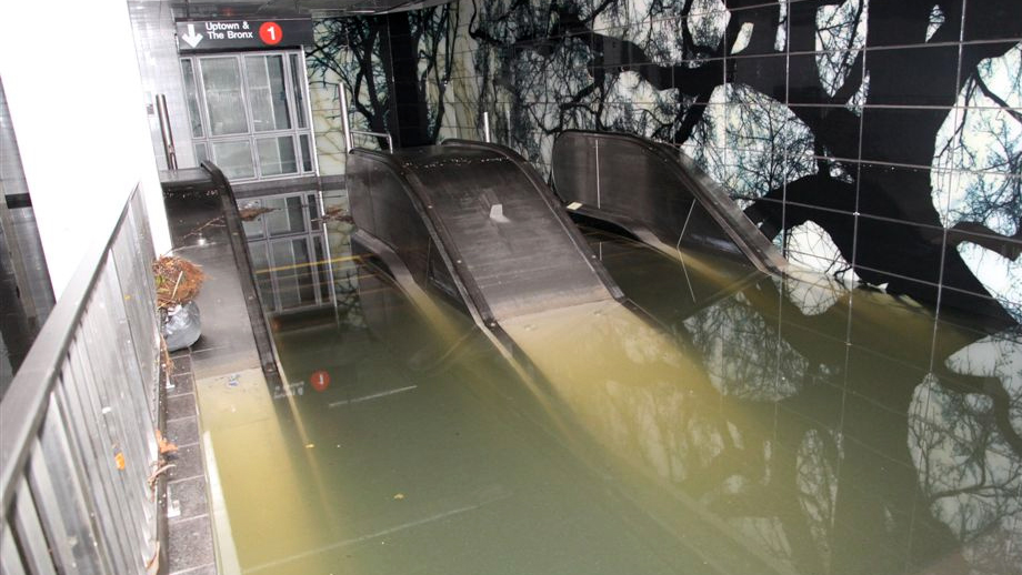 South Ferry subway station after Hurricane Sandy