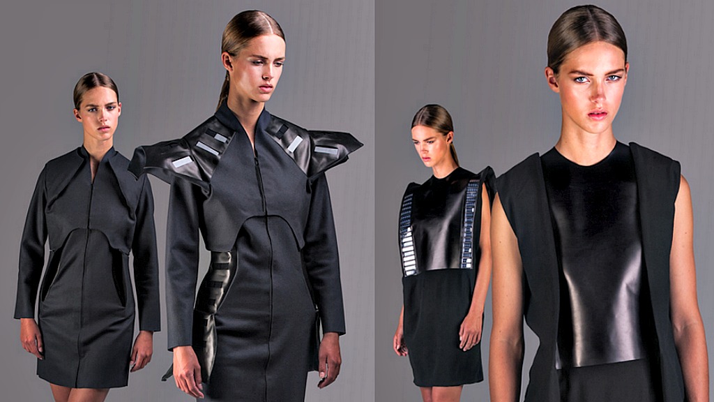 Solar panel dresses are hideous but keep your phone charged | Grist