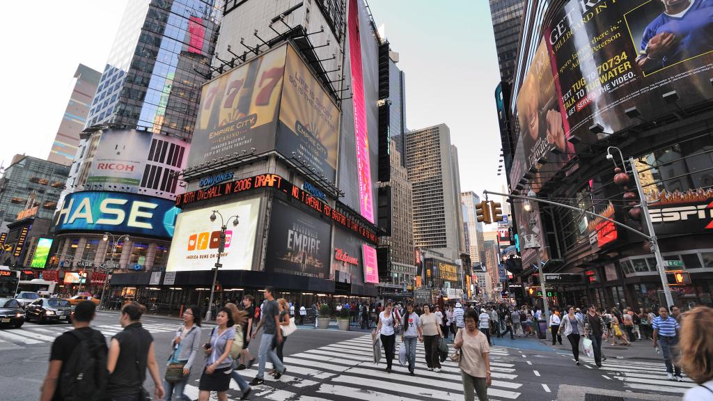 pedestrians in New York