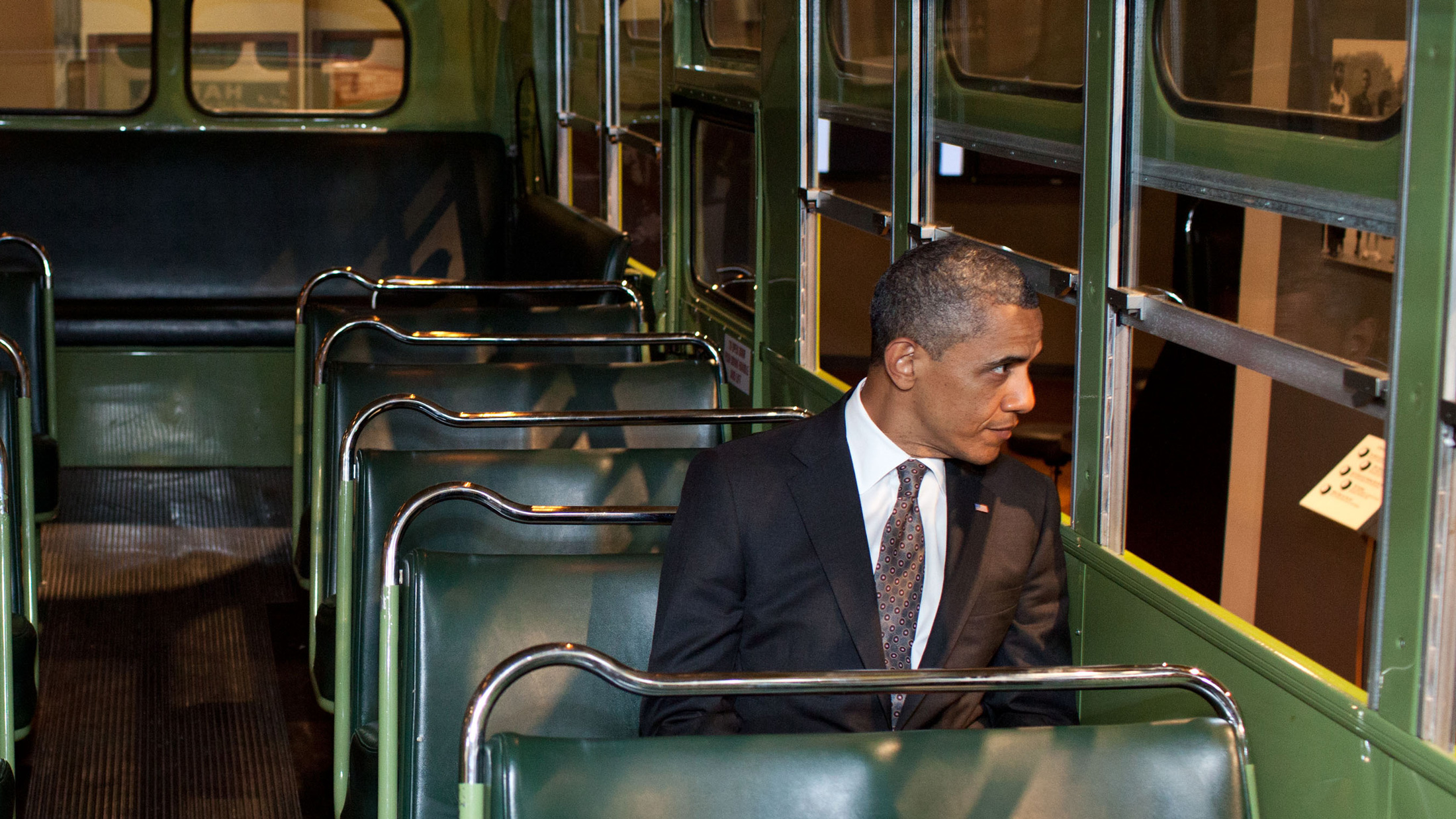 rosa parks bus obama