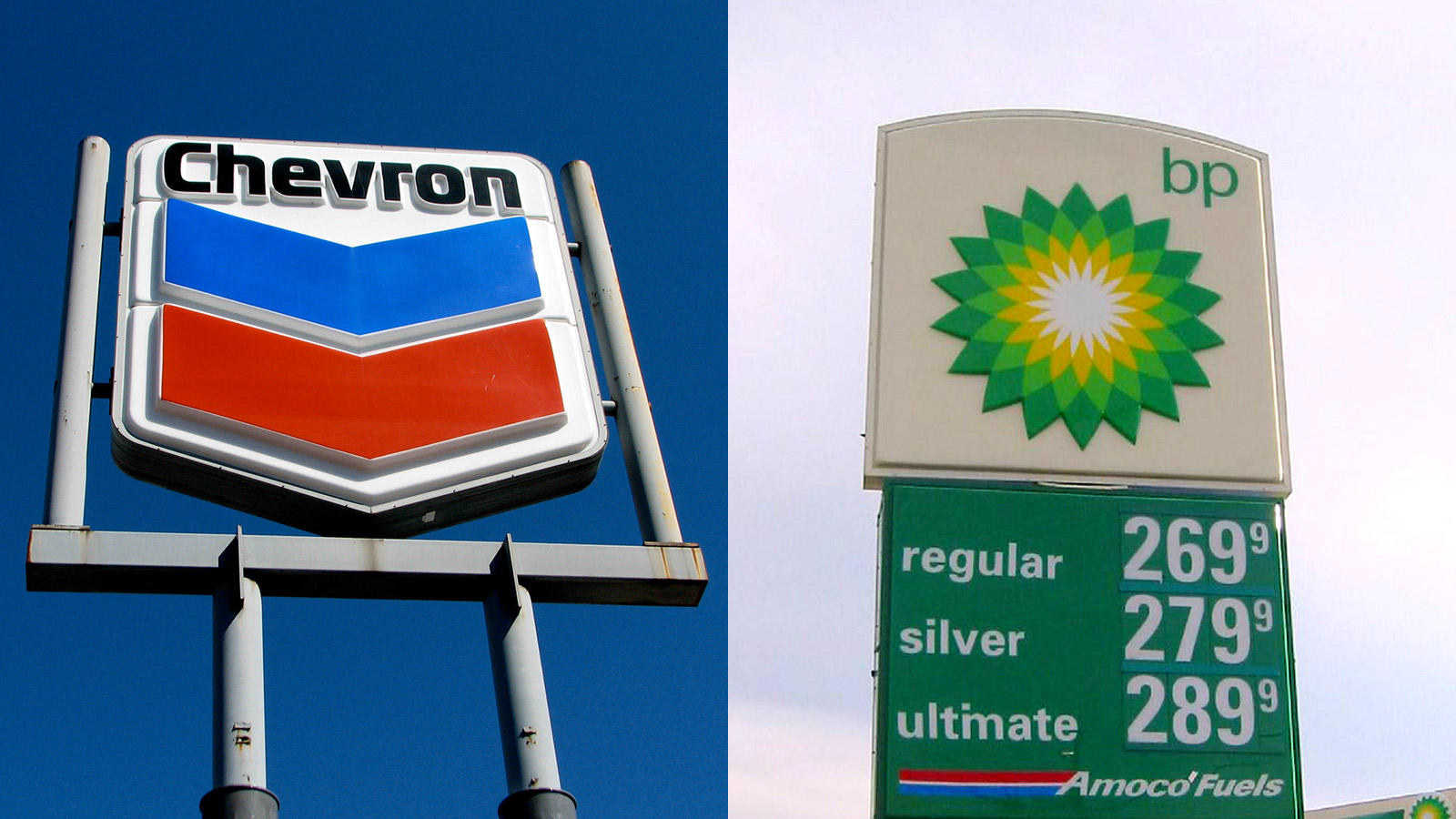 Chevron & BP signs