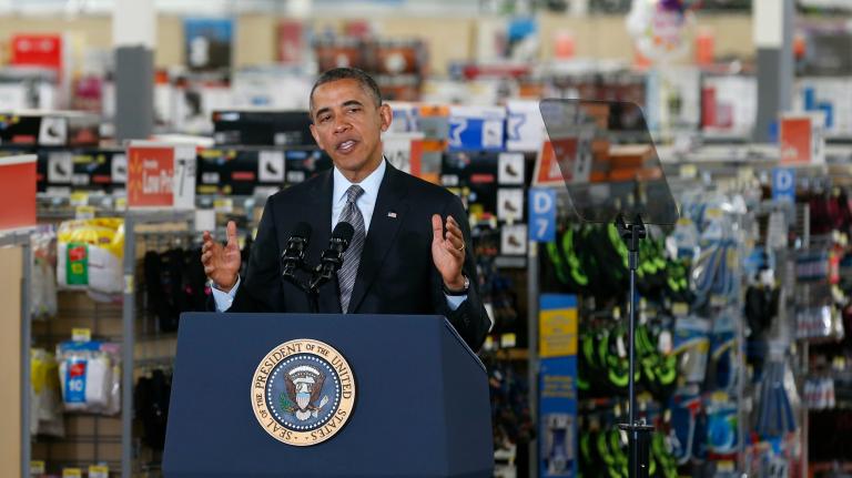 Obama at Walmart