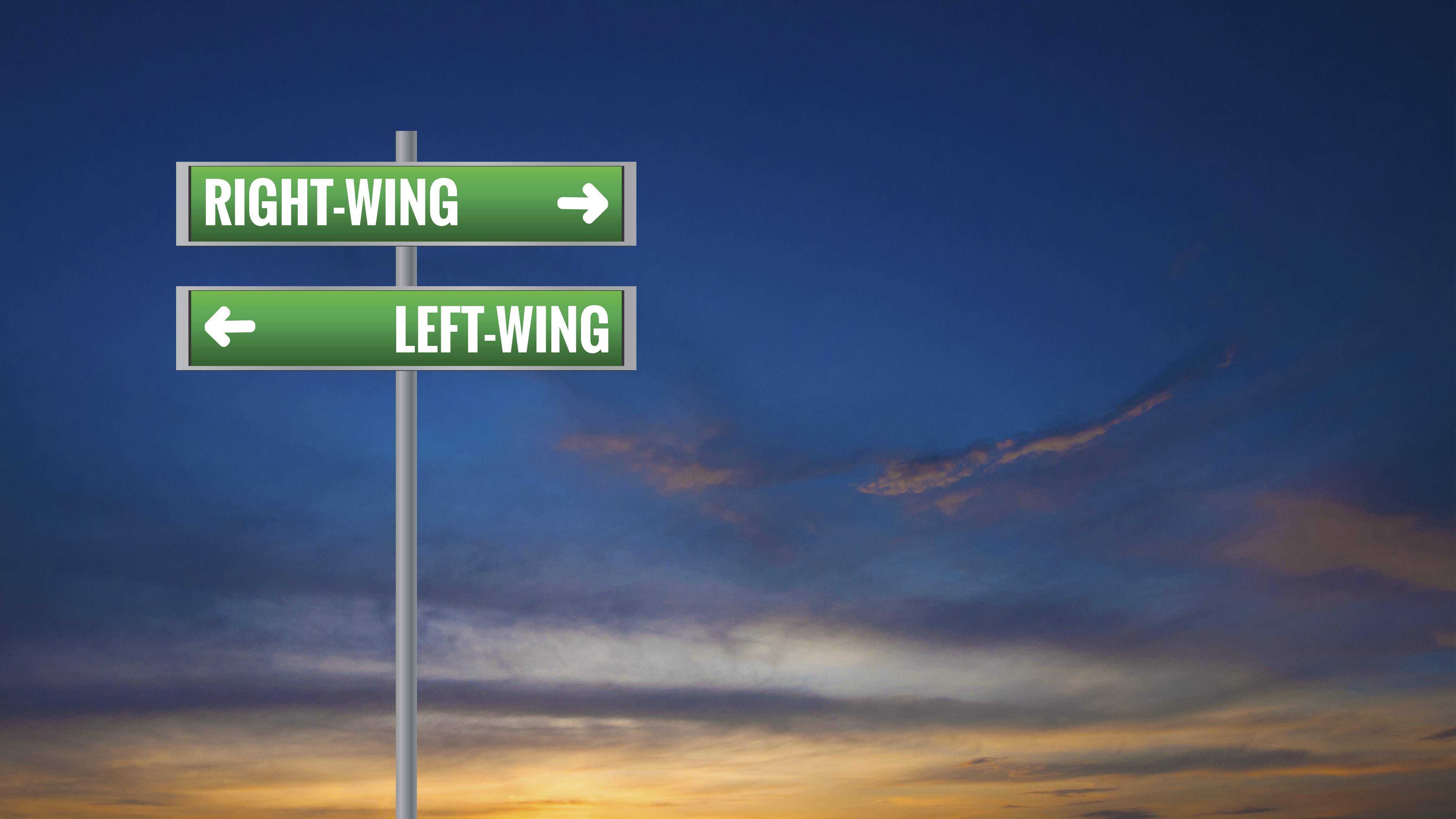 left-wing and right-wing signs