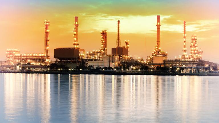 refinery on the coast