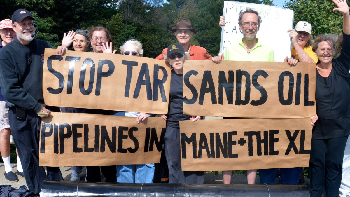 tar sands protestors in Maine