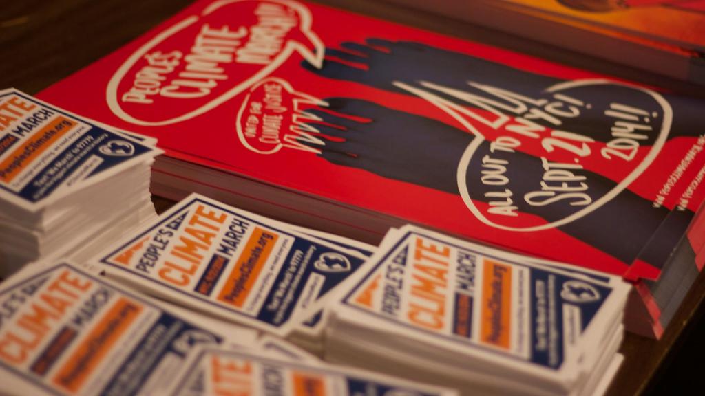 People's Climate March flyers