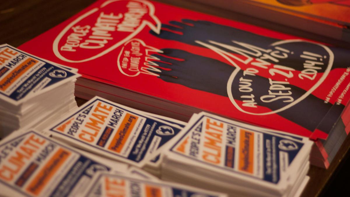 People's Climate March flyers