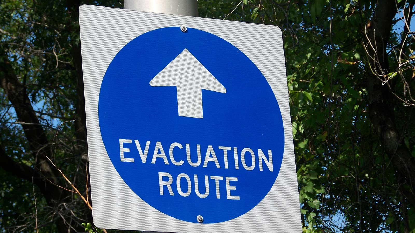 evacuation sign
