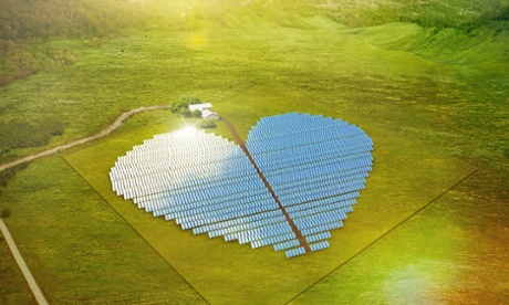 heart-shaped solar farm