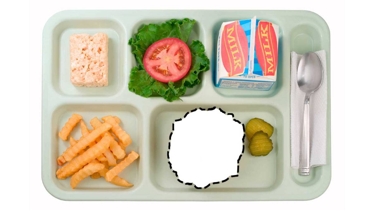 Meatless Monday lunch tray